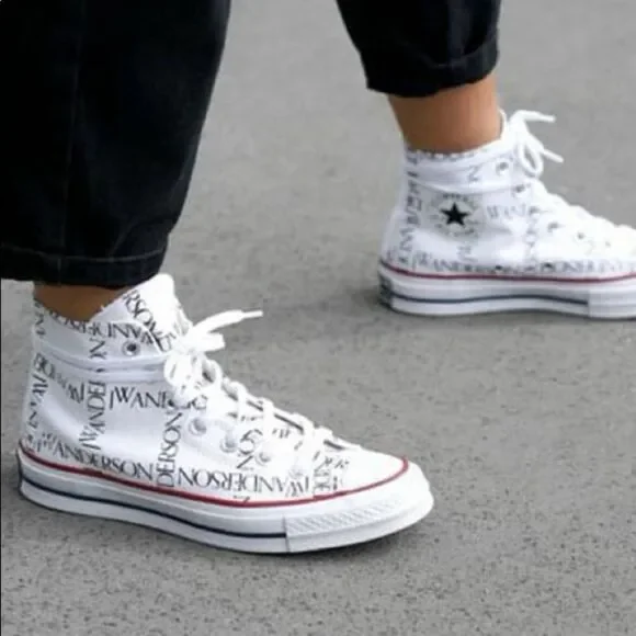 CONVERSE X JW Anderson Logo High-Top Sneakers